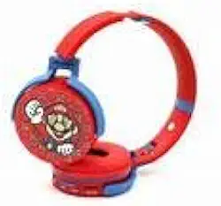 Fone de Ouvido Bluetooth Infantil, Over Ear, 10h de Bateria, Alcance 10m, Laranja