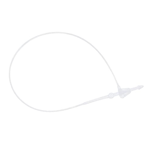 1000St. Sicherheitsfäden Loop Lock für Etiketten Preisschild, Weiß 13cm