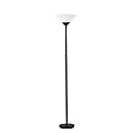 Adesso Home 7500-01 Transitional Two Light Floor Lamp from Aries Collection in Black Finish, 73