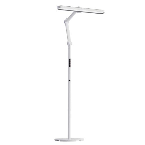 Honeywell LED Floor Lamp Mordern - 05D01 Sunturalux™ Dimmable Floor Lamp for Living Room Standing Lamp, Eye-Caring Standing Light for Home Office Bedroom White