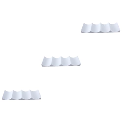 Mikinona 3pcs European Style Wine Rack Dark Plastic Bottle Holder Display Mat for Kitchen Countertops Pantry Fridge Stackable Wine Racks Organizer for Bottles Cans Jars