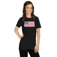 USA Flag Short-Sleeve Unisex T-Shirt4