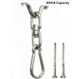 MHMYDZ 800LB Capacity Heavy Bag Hangers Brackets for Wood Beam Hammock Chair Hanging Kit Hammock Chair Hanger Swivel Hook Hammock Hooks