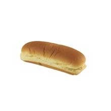 European Bakers Sliced Potato Hot Dog Bun, 6 inch -- 144 per case.