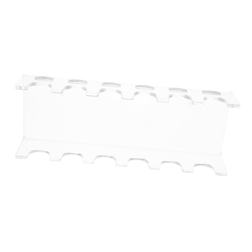 PRETYZOOM Laboratory Pipette Holder Cup Pipette Stand Trapezoidal Test Tube Rack Pipette Stand China Plate Stands for Display Graduated Pipette Rack Transparent