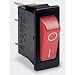 C5503AABR3, Switch Rocker ON Off SPST Quick Connect Curved Rocker 16A 250VAC 745.7VA (10 Items)