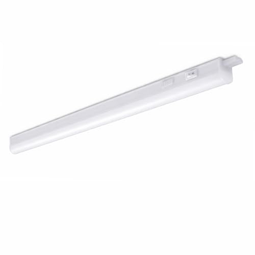 Vetrineinrete® Sottopensile led plafoniera neon tubo T5 30 60 90 120 cm reglette 5 9 14 18 watt per soffitto mensole ripiani tecnologia CCT (90 Cm 14W)