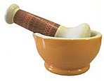 Orange American Masala Mortar and Pestle AM MP2 SAF