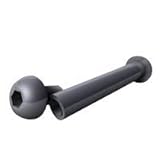 Die Achsschraube von HUDORA ist 46mm lang und der Durchmesser beträgt 8mm. Geeignet für alle HUDORA Big Wheel 205 Modelle.