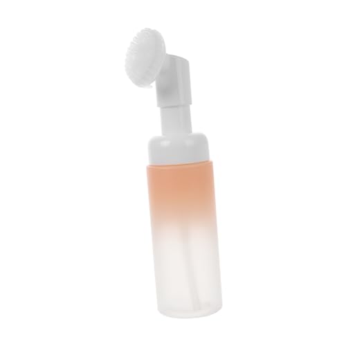SMASOLO Botella Espumosa Recargable De 60 Ml Dosificador y Cepillo, Botella De Gel De Ducha Portátil Pet Rosa Degradado, Dispensador Multifuncional Para Uso Doméstico y Viajes