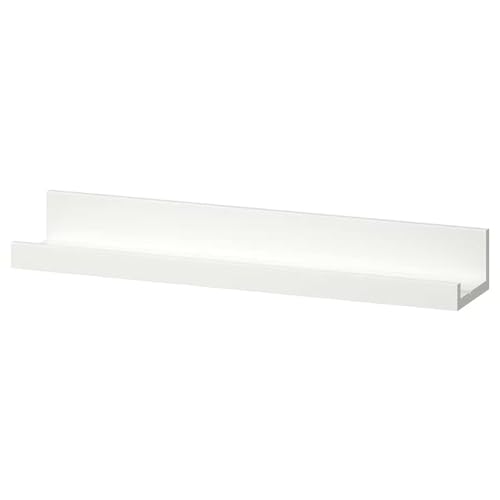 Ikea Estante para Cuadros, Madera, Blanco, 55x12x8 cm