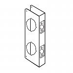 Don-Jo 943-S-CW Satin Steel Door Wrap-Around with 2-1/8 Holes with 4 centers