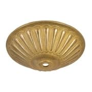 Image of B&P Lamp 5-1 /2 Inch Diameter Die Cast Brass Ceiling Light Canopy Plate Or Cap