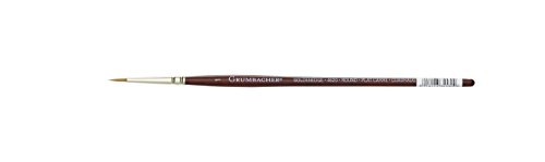 Grumbacher Goldenedge Golden Toray Round Watercolor Brush, Synthetic Bristles, Size 1 (4620.1)