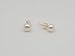18K Cultured Pearl Earrings, Size of Pearls 6-6.5mm, High Luster & Round Shape, 18K Gold-Plated 925 Silver