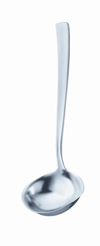RÖSLE Cuillère à sauce/de service VS 600 en acier inoxydable 18/10, pour servir sauces et soupes, gamme de couverts de service, très brillant, passe au lave-vaisselle, Argenté