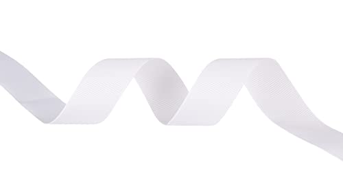 Fondersy 22mmX 91M Solid Grosgrain Ribbon for Gift Wrapping Hair Bows, Parties, Wedding Decoration, Crafts Sewing(White) - Image 3