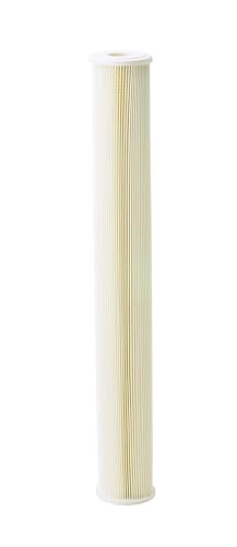 Pentair Pentek ECP5-20 Sediment Water Filter, 20-Inch, Whole House Pleated Cellulose Polyester Replacement Cartridge, 20