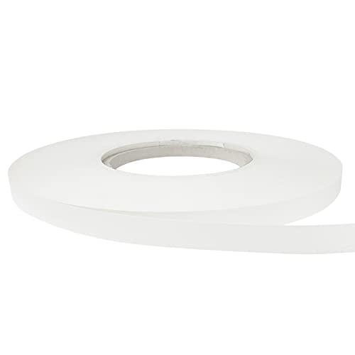 DecoMeister Cinta de Melamina de Borde con Adhesivo Termofusible Para Cantos Cintas Adhesivas Para Planchar Para Muebles Tableros Armarios Estantes Chapa Efecto Madera 21mm x 5m Blanco Ártico