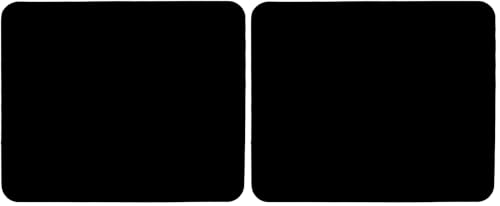 Fellowes Mauspad aus Schaumstoff, Mousepad mit Rutschfester Unterseite, langlebige Polyesteroberfläche, aus 50% recyceltem Material, Maße: 18,6 x 22,4 x 0,6 cm, Farbe: schwarz (Packung mit 2)