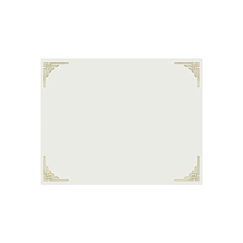 Papier certificat anti gondolement 12 fils coin foil format 21,6x27,9 cm