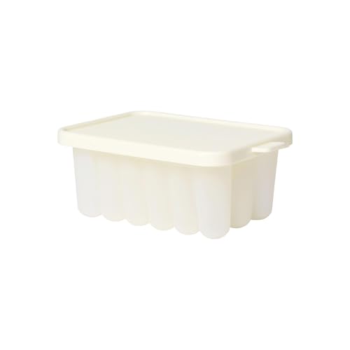 BIBS Bandeja para congelar alimentos para bebés para un fácil almacenamiento, compatible con el alimentador de alimentos, a prueba de derrames, base de silicona, incluye tapa - Ivory