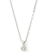 Amazon | agete K10パールネックレス ホワイト 1022111500108999