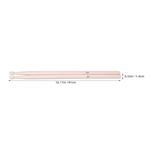 10 pares de baquetas de madera de arce 5A - Baquetas para baterías electrónicas y acústicas - Accesorios musicales de percusión miniatura 4