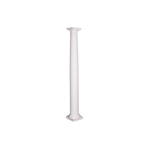 60 in. Polyurethane Decorative Column 7 in. Width, Durable, Lightweight Cover