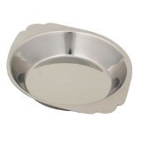 Royal Industries Round Au Gratin, Stainless Steel, 8 oz, Silver