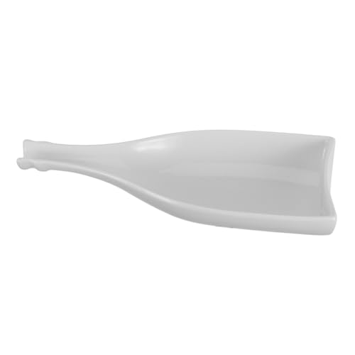 MUSISALY Plato Cerámico con Forma de Botella Resistente y Delicado para Servir Platos Fríos Restaurante y Hogar
