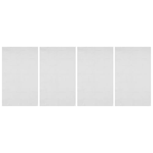 FRCOLOR 4 Bolsas de Almacenamiento Grandes y Transparentes, Bolsas Plegables de Plástico Pe 6 Mil, Tamaño Extra Grande 100x152 Cm (40x60 Pulgadas), Reutilizables E Impermeables para Ropa,