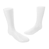 iplusmile 2個 プラスチック製女性用足マネキン リアルな足形状で靴下 靴ディスプレイに 耐久性ある素材使用 小型テーブルトップ用多用途モデ