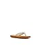 Roxy womens Porto Flip Flop Sandal, Natural, 8 US