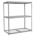 Global Industrial Wide Span Rack With 3 Shelves Wire Deck, 1200 Lb Capacity Per Level, 48