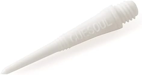 CUESOUL Soft Tip Darts Points 2BA Thread White,Pack of 100 pcs