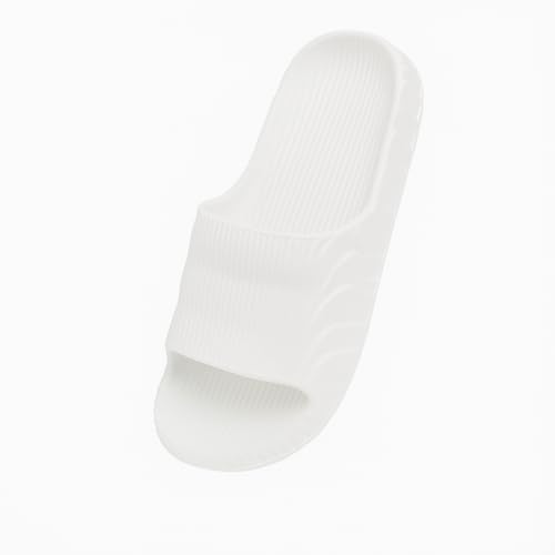 Image of Comfort Plus Flip-Flops, Open Toe Slip-On Sandals, Lightweight Waterproof, White
