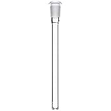 Lit Hookah 24mm Downstem for Original 14' Model - 1 Pack (White, Glass/Metal Base, Downstem)