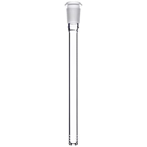 Lit Hookah 24mm Downstem for Original 14' Model - 1 Pack (White, Glass/Metal Base, Downstem)