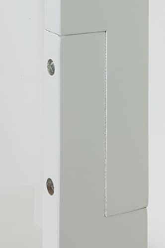 Ladder Leaning Bookshelf, Wooden with White Paint Finish, 4 Tiers - Sennen Range by Elegant Brands