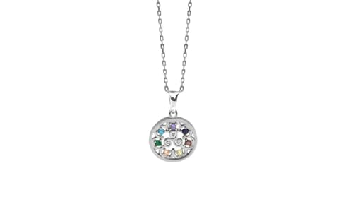 Pendentif Trisquel argent 925 et zircons précieux de 15 mm en sterling durable