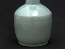 Amazon.co.jp: 小野卓（造）青瓷砧形花入 青磁 花生 花器 花瓶