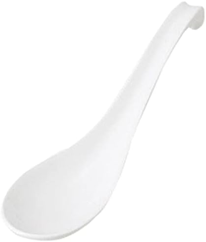 Set of 10, White Lotus with Ears (Large) 2.0 x 6.6 inches (5 x 16.8 cm), 2.6 oz (75 g), Japanese Renge, Ramen Shop, Chinese Tableware, Asian Cuisine, Restaurant, Commercial Use