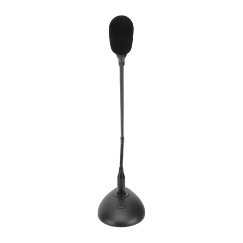 Microphone de Conférence Filaire à Col de Cygne Flexible avec Base Stable pour Un Son Clair Lors des Réunions, ABS, Métal [Conférence d'affaires, Salle de ]