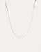 JENNY BIRD Zeina Slim Flat Snake Chain Necklace | High Polish Gold, Lobster Clasp | Sleek, Chunky Designer Jewelry for Women