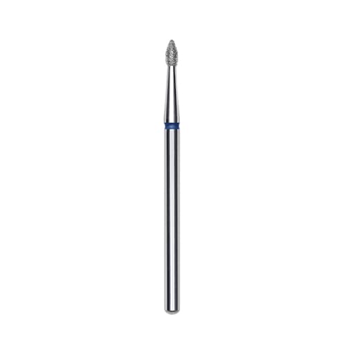 STALEKS PRO Diamond Nail Drill Bits, Set of 3, Olive Shape, 4 x 1.8 mm, Medium Grain