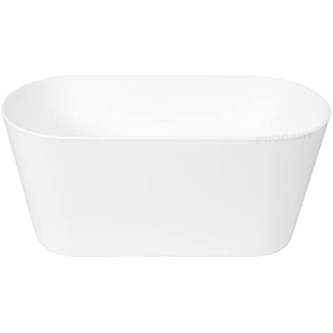 ProdBuy Limited 3 x White Oval Plant Pots Cover