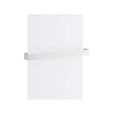 LINEABETA | Toallero para radiador (52 x 7,5 x 3,5 cm) | Serie Caligo, de acero, fácil de instalar, estilo moderno, fabricado en Italia, color blanco – Mate