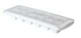 wrtgerht Eiswürfelform mit 12 Gittern und Deckel, Eiswürfelformen – Silikon-Eiswürfelform – Whiskey-Eisform – große Eiswürfelform for Cocktails und Bourbon – 2er-Set Küchengeräte (Color : White)