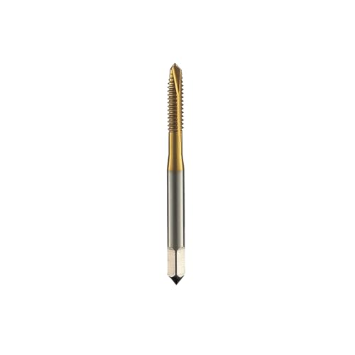 Image of 5-40 Spiral Point Thread Tap, High Speed Steel HSS 6542, Titanium Coated 6542 High Speed Steel Machine Taps Tapping Bit,DRINYOUNG (Spiral Point Taps, 5-40)